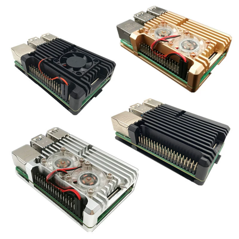 Корпус для Raspberry Pi, Raspberry Pi 5B, корпус 5B, корпус Tree Mei для Raspberry Pi 3/4B, алюминиевый охлаждающий корпус