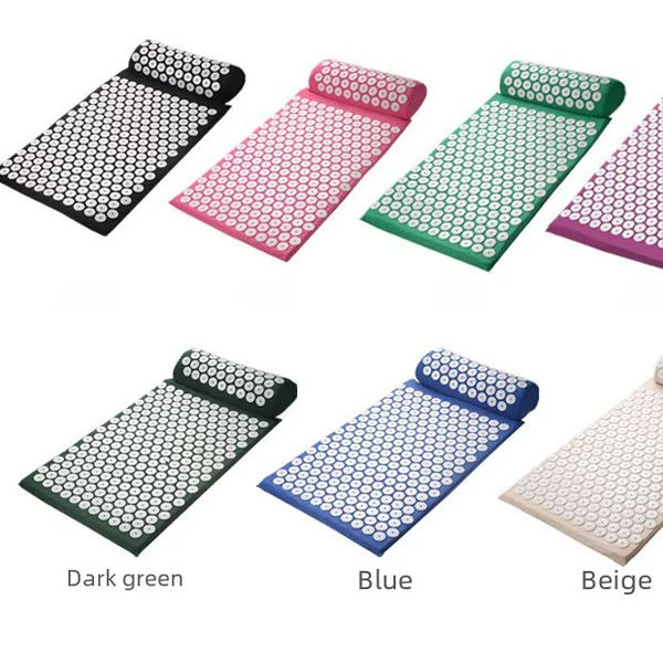 Factory direct supply acupuncture pad acupoint massage pillow fitness mat source factory Lotus Mat yoga supplies + +