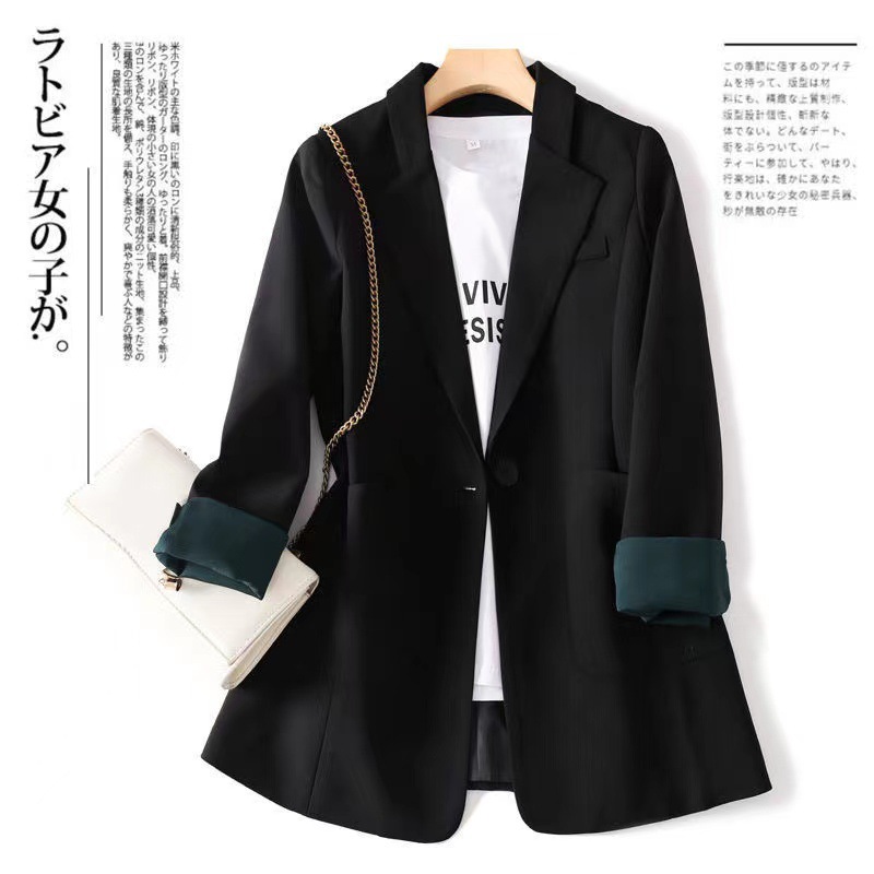 Suit Coat Women's Spring and Autumn 2023 New Korean Loose ins Trendy Internet Popular Suit Fried Street Small Suit Top