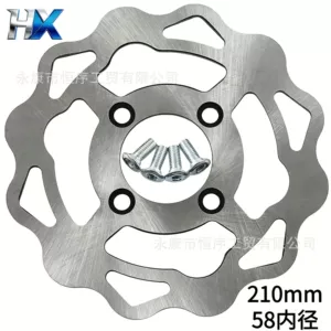 Off-Road Motosiklet 210mm Əyləc Diski, Daxili Diametri 58mm