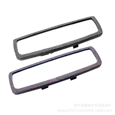 Sun visor rearview mirror — Cover, Cute Korean Diamond-Encrusted Car
