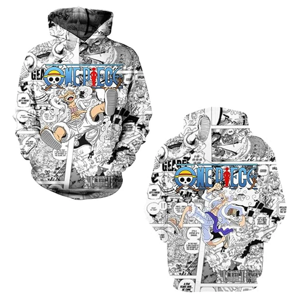 Трансграничный горячий продавать день One Piece Five Луффи Ника Форма Косплей Анимация Периферийный 3D Печатный свитер