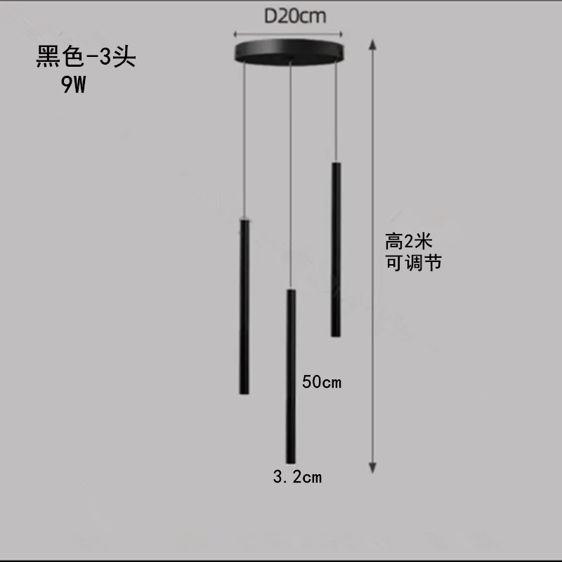 空の長い階段シャンデリア回転複層ヴィラ装飾中層シンプルな複層クリエイティブモダンシャンデリア|undefined
