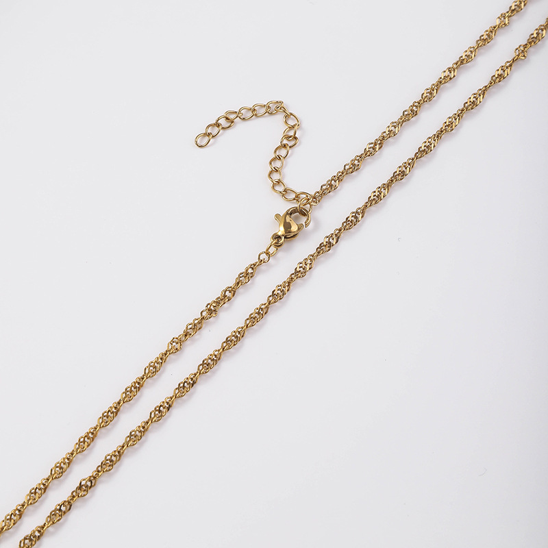 9g Weight Chain Jewelry Making Type DIY Jewelry Accessories Classification 1 Piece Quantity 304 Stainless Steel Material Solid Color Pattern Plating Design Simple Style, Classic Style Style 1 Piece 304 Stainless Steel Solid Color Chain 5
