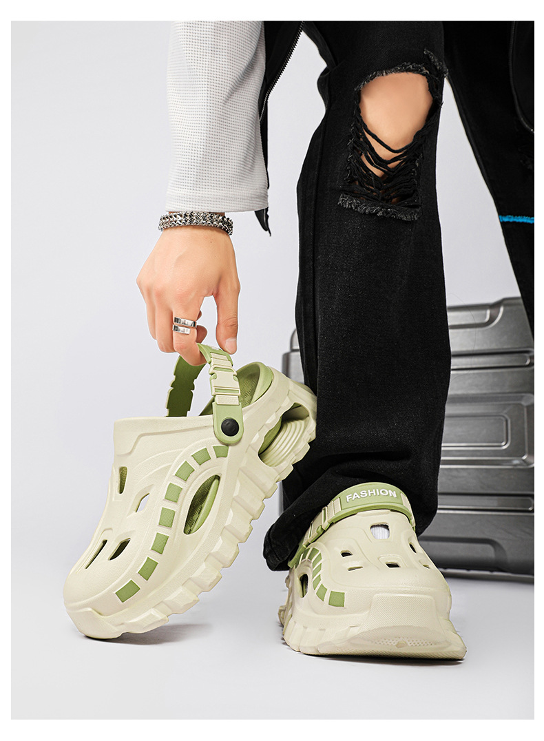 Men's Height-increasing Slippers Non-slip Thick-soled Clogs Outdoor_voghion.com