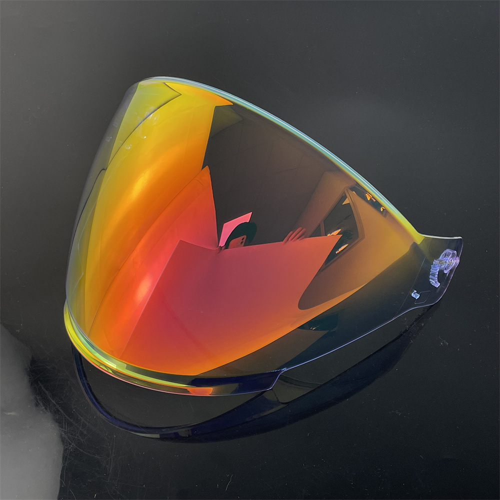 S30 Motorcycle Helmet Lens Is Suitable for G263/Jet-3 Half Helmet Lens Electroplated Sun Protection and Windproof Helmet Accessories