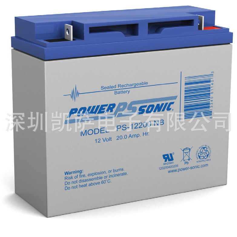代理 Power-Sonic PS-12200NB HD密封铅酸电池 进口原装