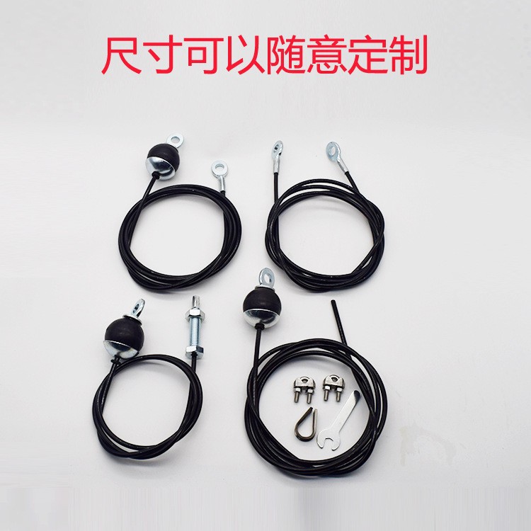 cuerda de alambre de acero de transmisión de escaleras cuerda de transmisión de paso de alta posición pull-down pórtico de pájaros escaladores de montaña cuerda de alambre de acero recubierta de pegamento