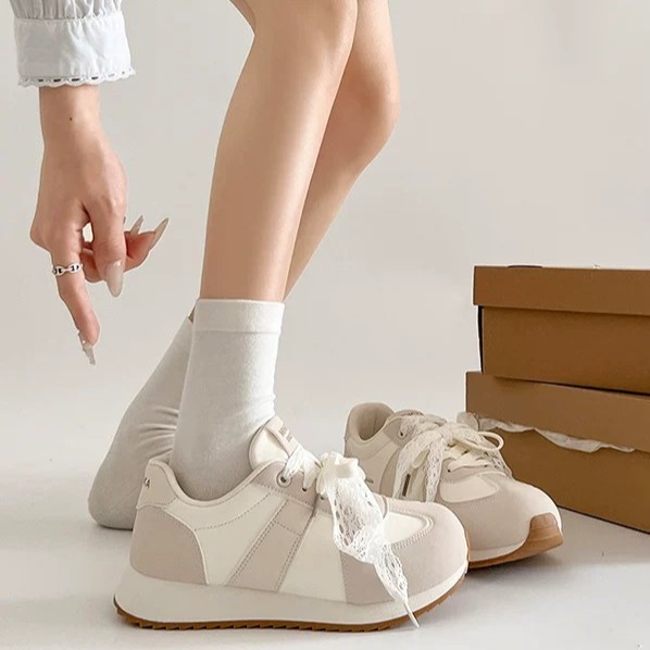 2025 nuevo otoño gran hermoso ballet zapatos deportivos casuales de mujer con suela gruesa cabeza redonda no zapatos Gump