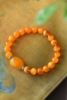 9mm beeswax bracelet, with beeswax jujube beads