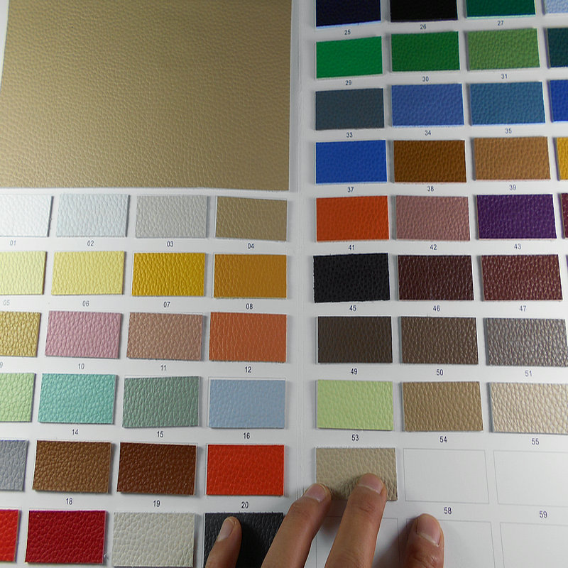 耐磨亮面PU超纤皮荔枝纹pu皮革餐桌垫方向盘人造革沙发餐垫PU面料