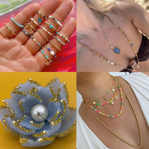 Wholesale 2mm holed crystal glass millet beads colorful mini beads loose beads diy cross stitch beads jewelry accessories