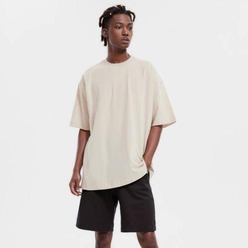 Cotton Heavyweight 270G Solid Color T-Shirt for Men American Loose Fit Tee for Women Trend Basic Crew Neck Short Sleeve Versatile Top