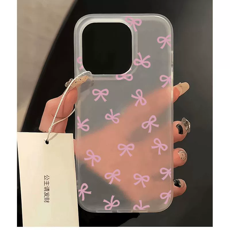 Apple, совместимый матовый чехол с бантом, 16 Pro Max