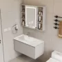 卫生间挂墙组合陶瓷洗手盆柜