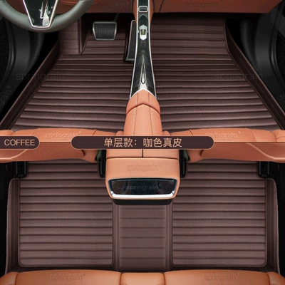 GLS G-Class AMG full — Modelə uyğun ayaqaltı - single-layerbrown-genuine-leather