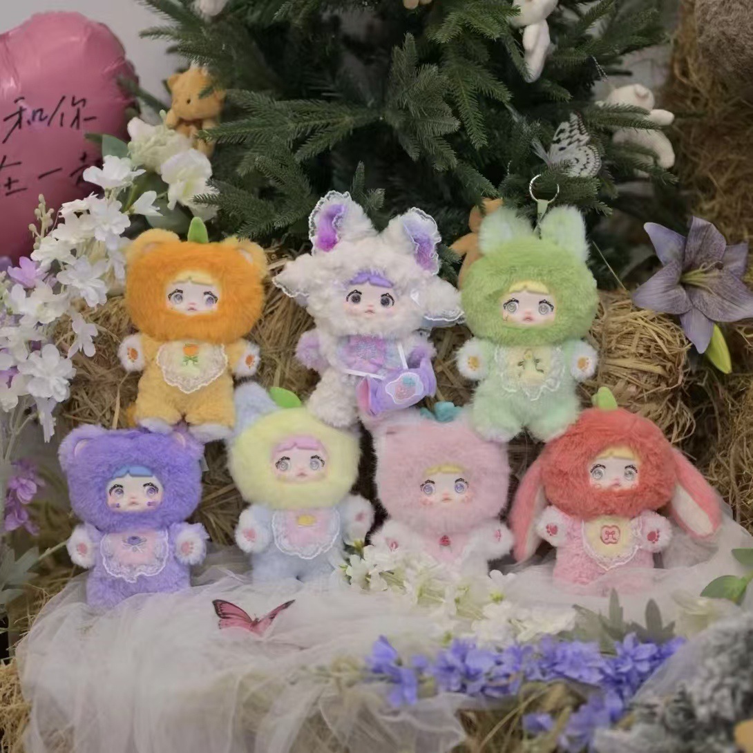 Nuevo producto spot Nommi V3 arroz glutinoso tres generaciones "fruta" Ran interesante serie colgante de felpa caja ciega muñeca de juego de moda