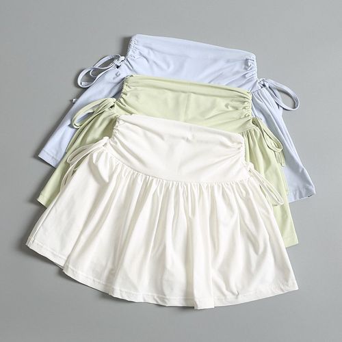 Women's Tennis Skort Yoga Pants Summer Thin Running Anti-Slip Badminton Clothes Sun Protection Fitness Shorts Sports Skirt