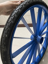 工地手推车轮胎26×21/2劳动车实心轮子板车斗车架子人力车钢圈