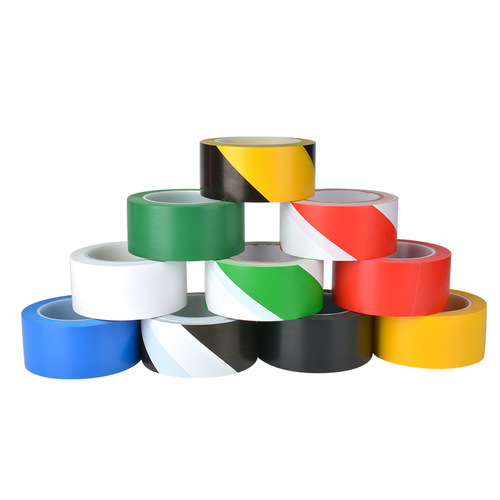 PVC warning floor tape, high-adhesion waterproof and wear-resistant black-and-yellow zebra line, workshop fire exit landmark floor sticker