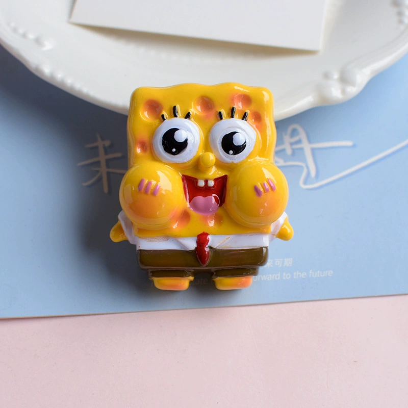 Плоть Cartoon sponge детские аксессуары, ручка, чехол для телефона, бантик для волос, кремовая обувь