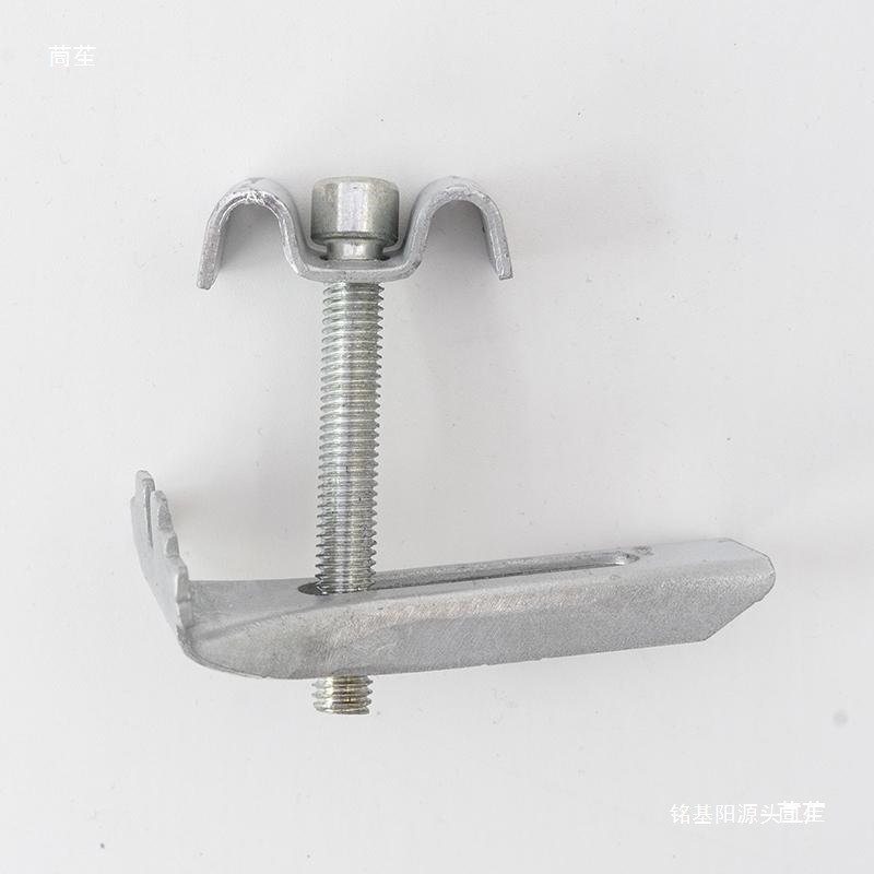 镀锌钢格栅卡扣A型钢格板安装夹卡子不锈钢c型m型格栅板固定夹具
