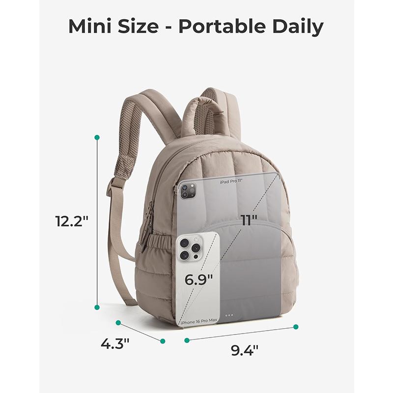 Amazon nuevo tote mochila mini mochila de quilting mochila plana mochila de quilting impermeable mochila de escolares ligeros image 3