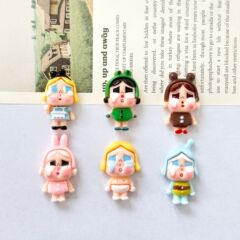 新しい小さな樹脂かわいい全身泣いている赤ちゃんジュエリーアクセサリー diy クリーム接着剤携帯電話ケースキーホルダーアクセサリー