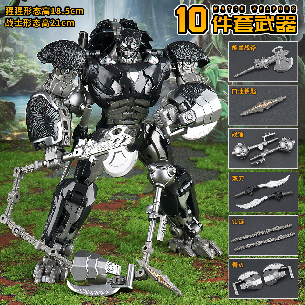 01JK versión de aleación Optimus Prime modelo de juguete de transformación Capitán Tangkeway modelo de juguete robot King Kong