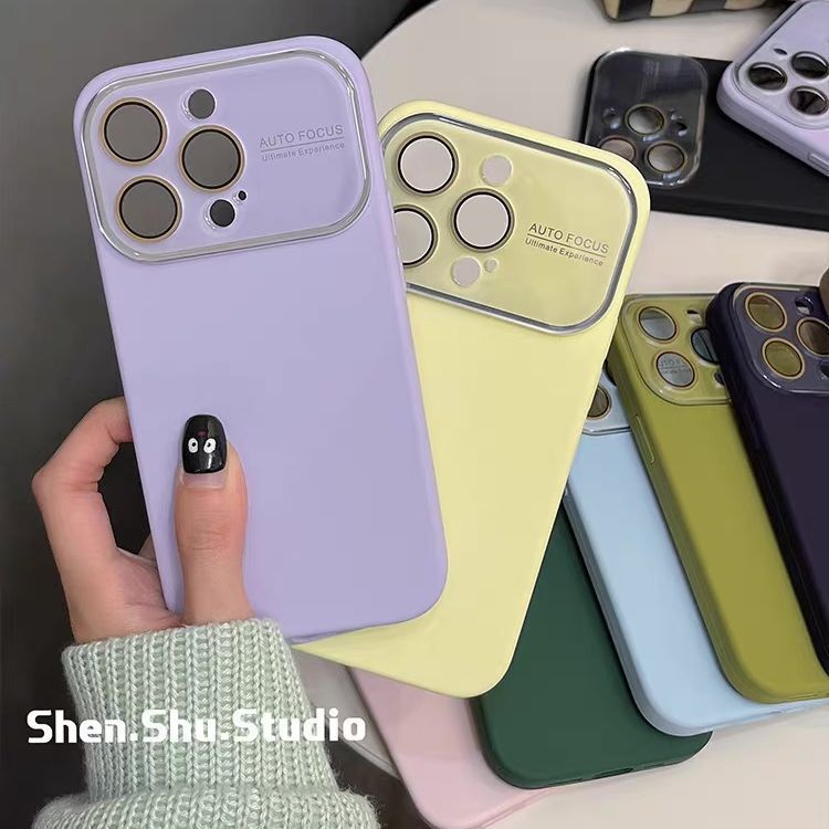 Suitable for iPhone 17 Pro Liquid Silicone Large Window Phone Case, Apple 16 Matte Skin Feel, 15 Anti-Drop, 4 Soft Case