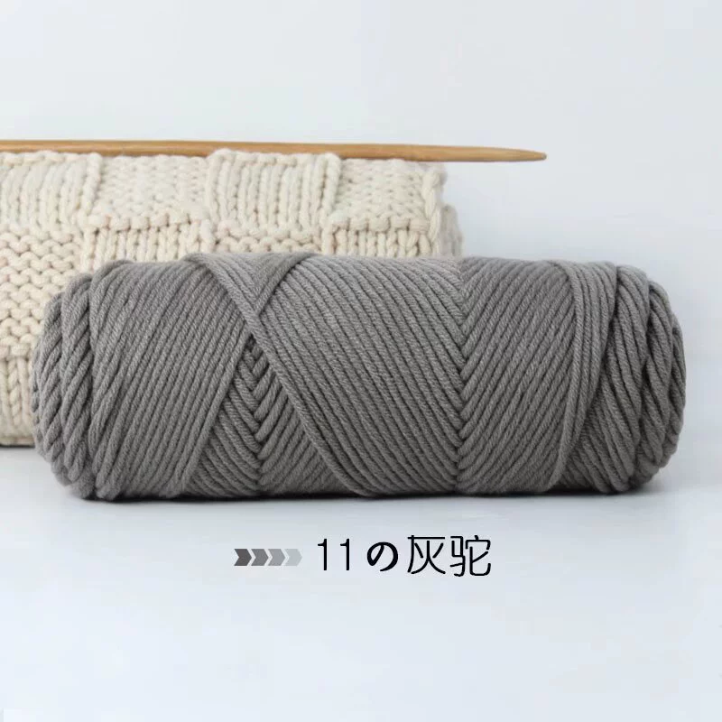 Шерстяной клубок нити, пряжа разноцветная крючком, 1 кг, мягкая вязка для шапок и шарфов