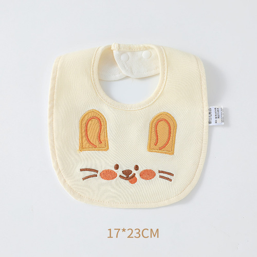 Y2302U-shaped pure cotton bibs, waterproof bibs for babies, cute baby bibs, children's cotton bibs, feeding bibs