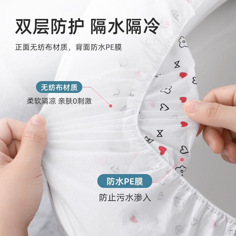 Disposable toilet seat covers made of non-woven fabric—hotel-exclusive travel essentials, thickened household version, perfect for postpartum recovery and confinement periods.