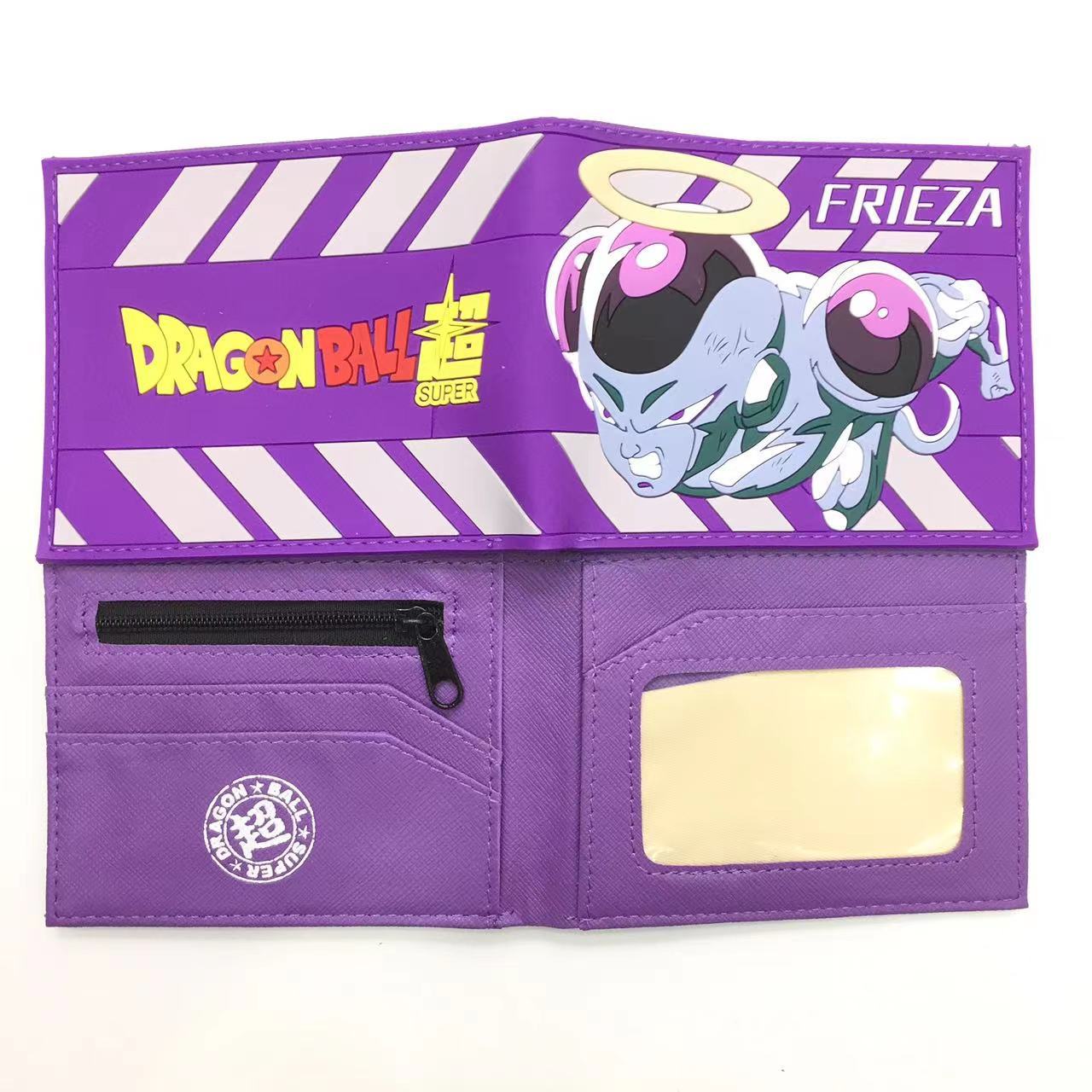 Anime nuevo Dragon Ball dragón Bola de silicona cartera tortuga Wu corto estudiante cartera masculina