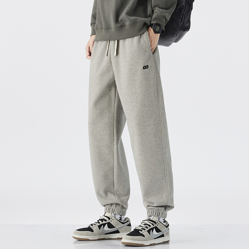 2025 nuevo otoño japonés retro pantalones rectos sueltos zapatos bordados para hombres sueltos versátiles