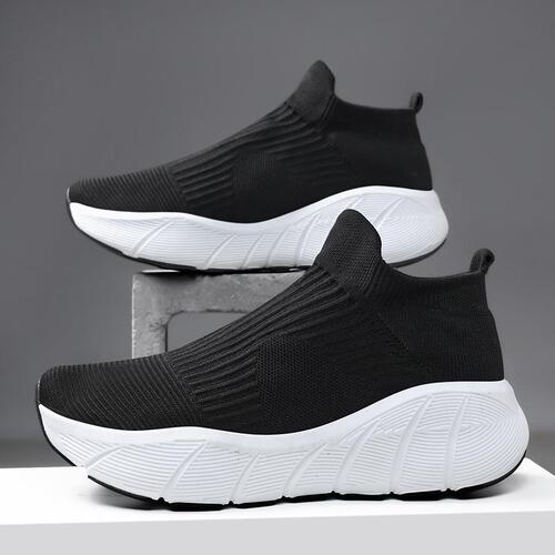 Casual Trendy Versatile Elastic Socks Shoes with Height Increase Couples Thick Sole Knit Fabric Shoes Outdoor Sports Fashion Shoes