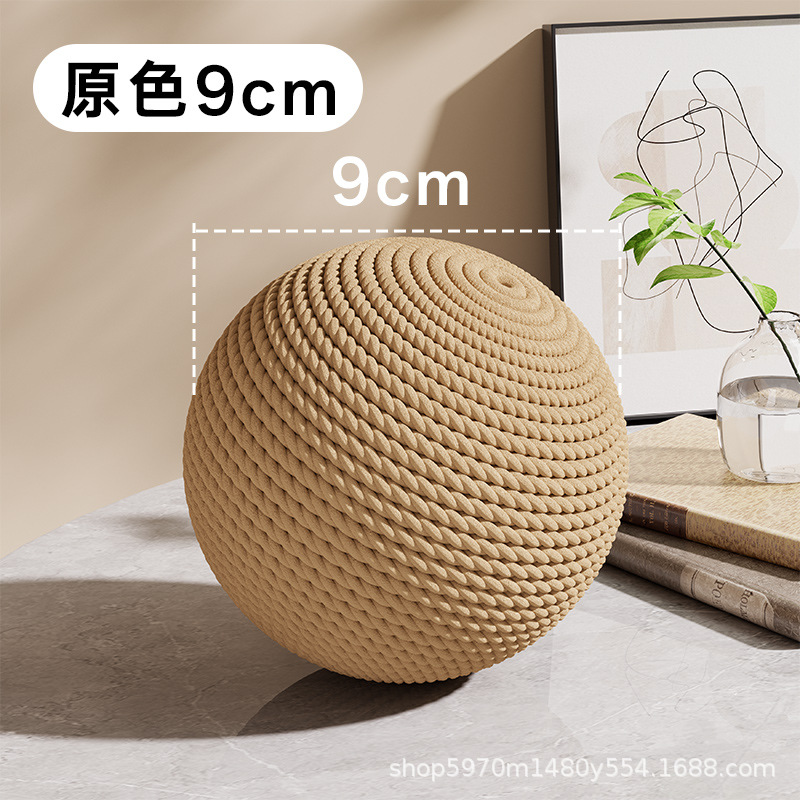 9cm 노란색 사이잘 볼