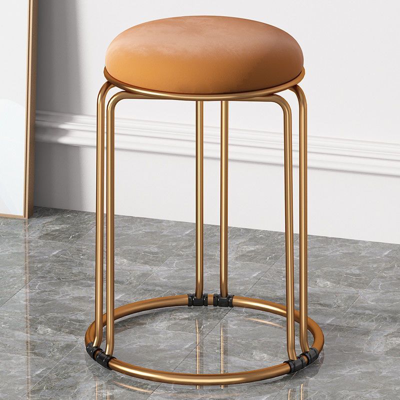 [두꺼운 6단 솔리드 스틸바-골드다리] 브라운-플란넬