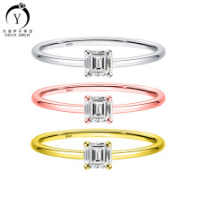 Īɣ�0.4ct��˹�й�4*4mm����荽�S925���y��ָŮʽ�r�аٴ����l