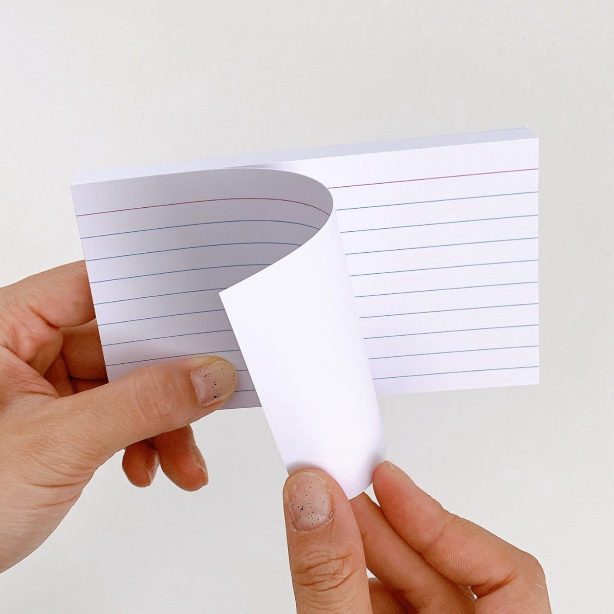 160g 흰색-흰색-50매(빨간색과 파란색 선)