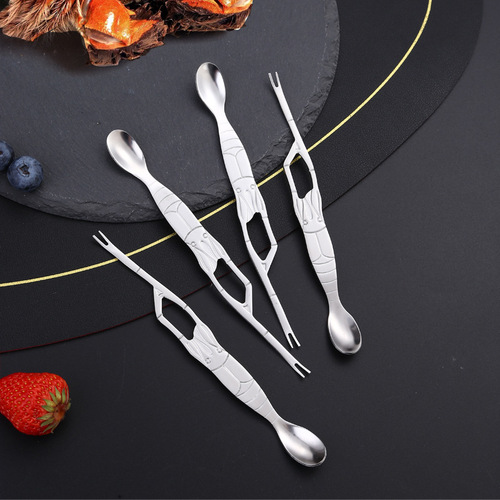 Crab Needle Stainless Steel Tableware Kitchen Tools Multifunctional Crab Claws Lobster Fork Crab Meat Stick Walnut Needle Tools Wholesale