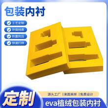 植绒EVA内衬海绵包装盒定制礼品盒化妆品盒内托厂家批发发泡棉