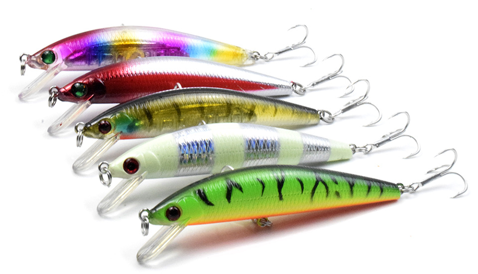 Sinking Minnow Lures Hard Baits Fresh Water Bass Swimbait Tackle Gear