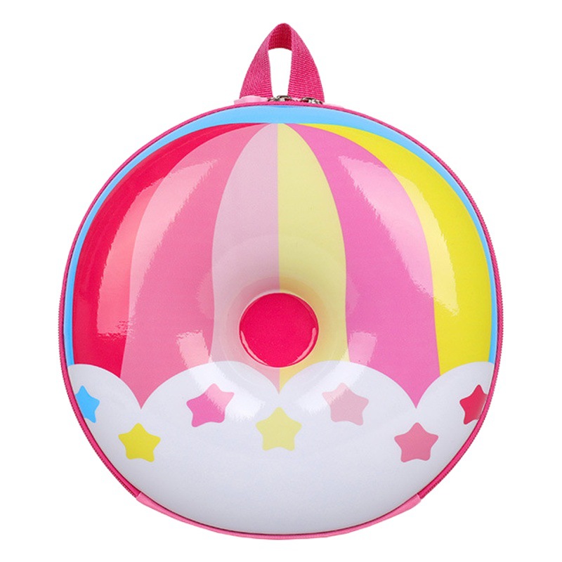Donut Eggshell Bag Kindergarten Baby School Bag Cartoon Children's Backpack Trendy Cute Childlike Backpack for Boys and Girls