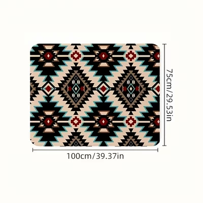 Avtomobil döşəmə paspasları mat, wear-resistant, cross-border Amazon - sd265-exotic-diamond-pattern-75100cmcrystal-velvet-with-dot-plastic-backing