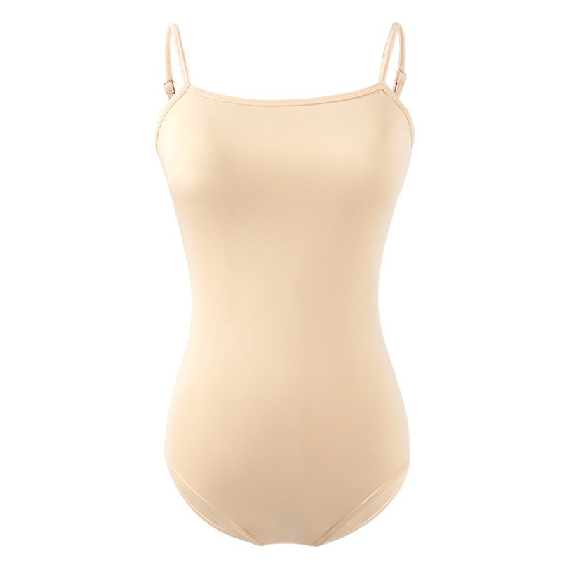 Danza de ballet camisa de fondo de color carne mono de eslora adulto mujer de una pieza Invisible color de piel Rush vestido práctica traje de rendimiento