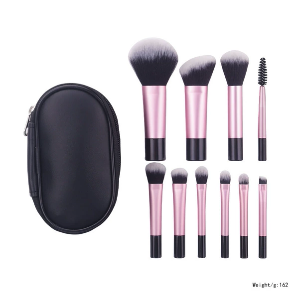 10 mini-black + brush bag