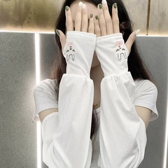 Summer internet celebrity Rabbit Ice Sleeves Loose Thin Sunscreen and UV Protection Arm Guards Outdoor Cycling Ice Silk Sleeves