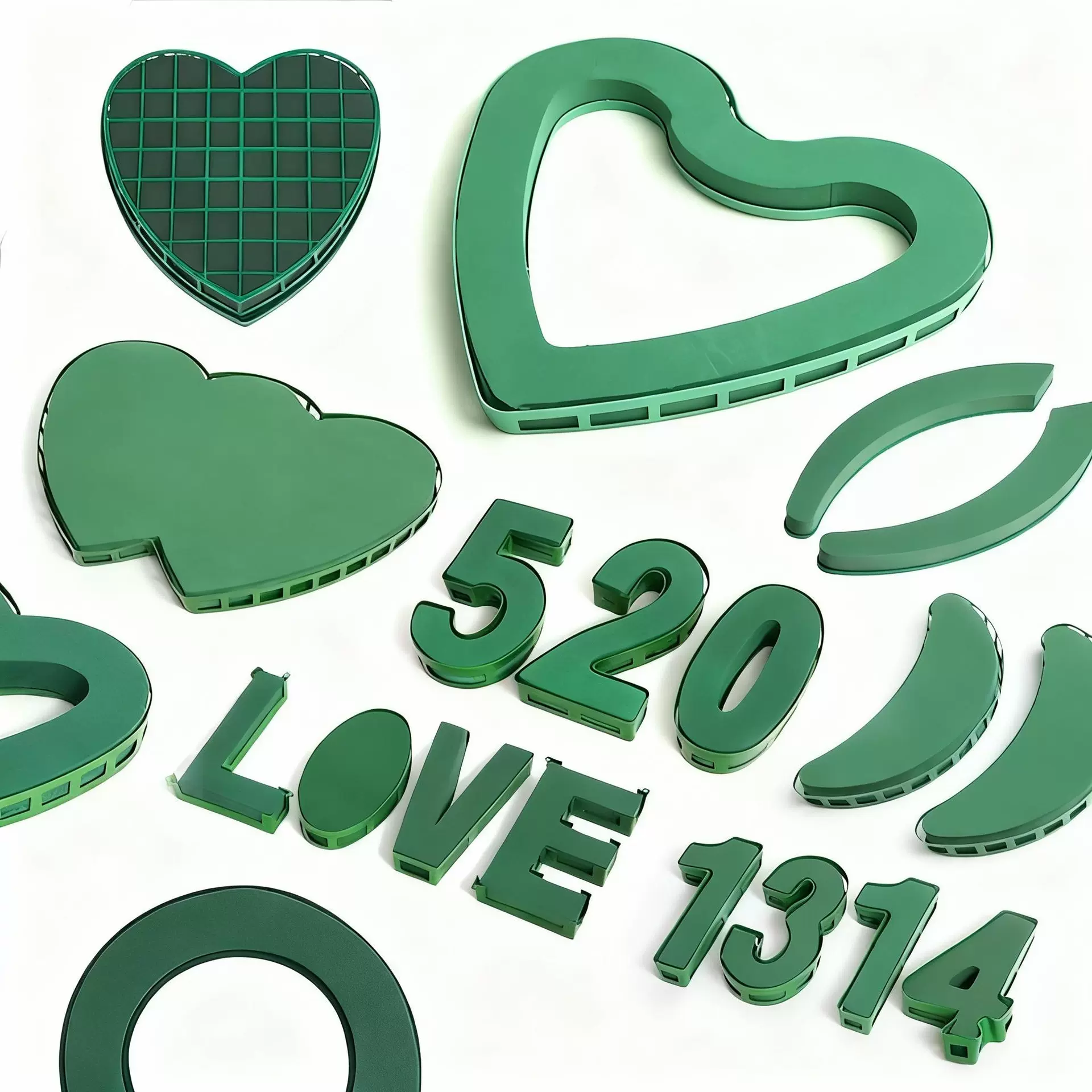 婚礼婚车花泥带吸盘大V塑料婚庆车头装饰用品喜庆结婚插花diy道具