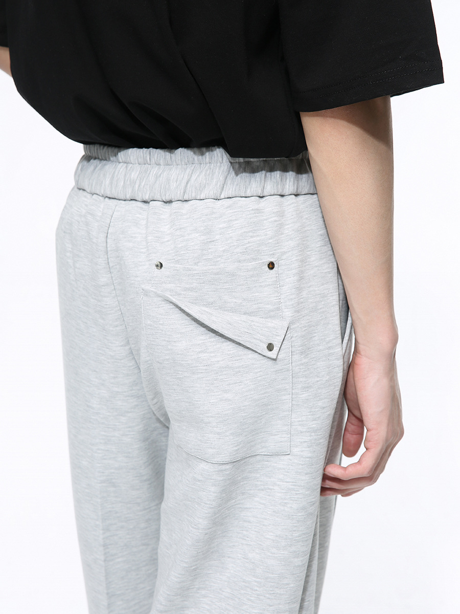 Mtlclothes ropa de Hombre | 2024 primavera nuevo cordón deportes elástico cintura recta suelta casual sweatpants moda